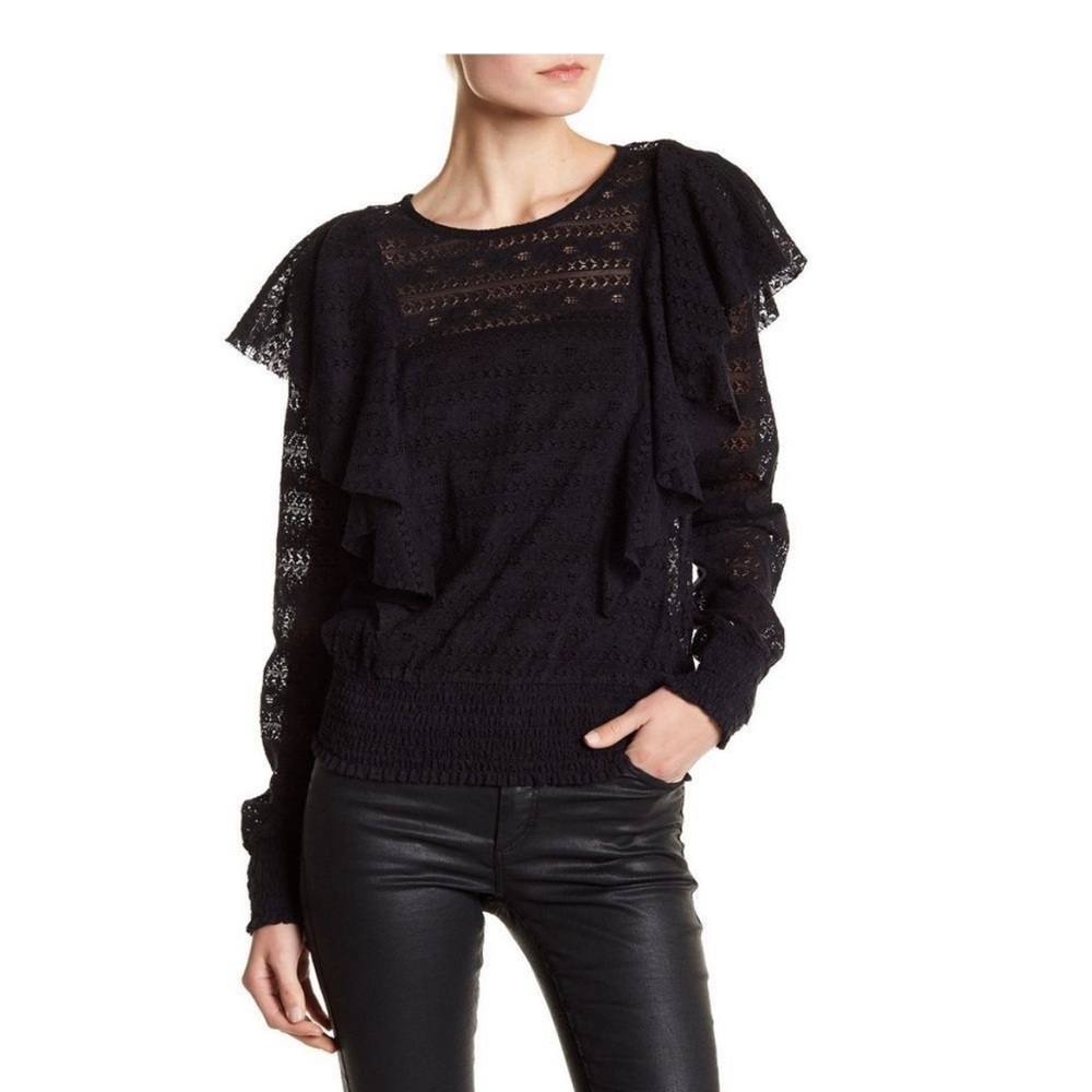 Melrose and Market Lace Long sleeve top NWOT size XS